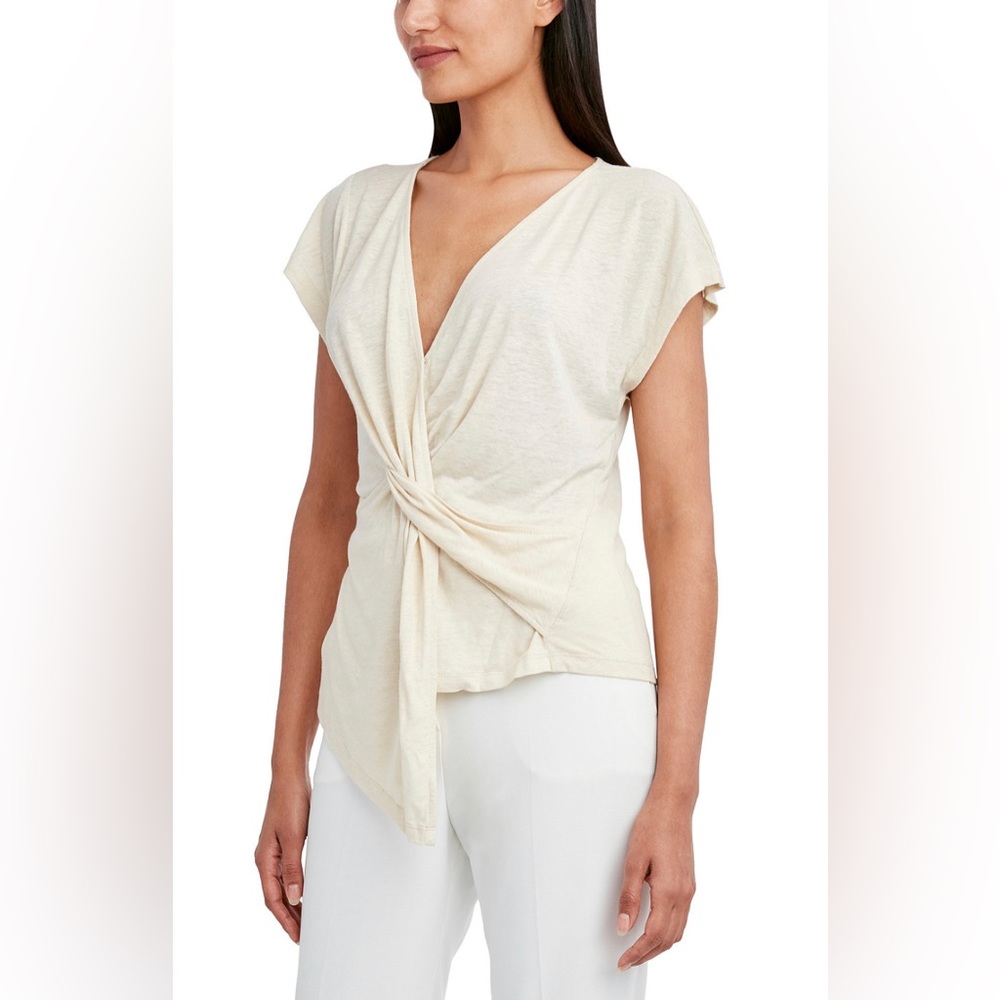 BCBGMAXAZRIA Twist Front Top
